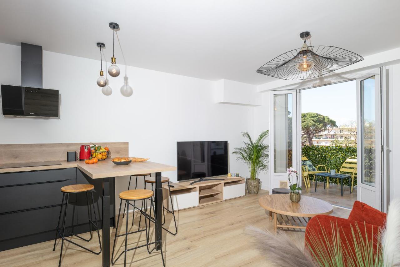 Superbe T2 Juan Les Pins 300M Des Plages Антиб Экстерьер фото